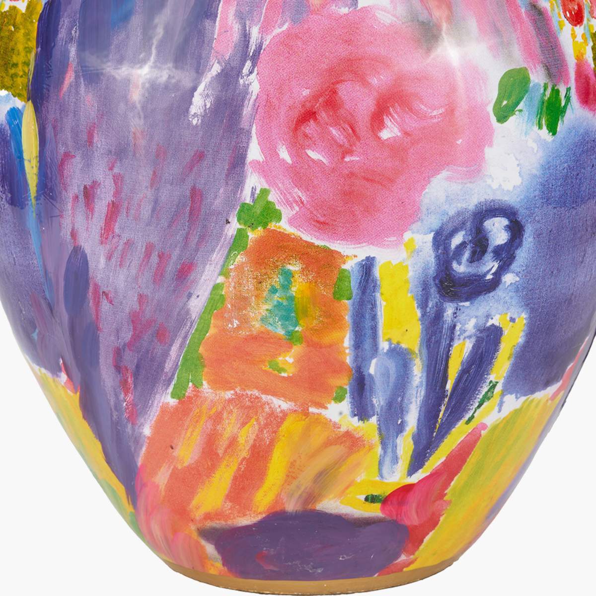 Pacific Lifestyle Matisse Multi Colour Ceramic Urn Table Lamp Base