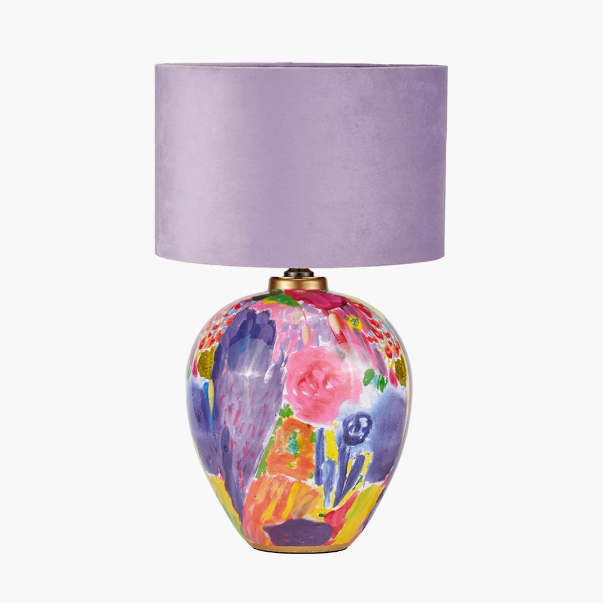 Pacific Lifestyle Matisse Multi Colour Ceramic Urn Table Lamp Base