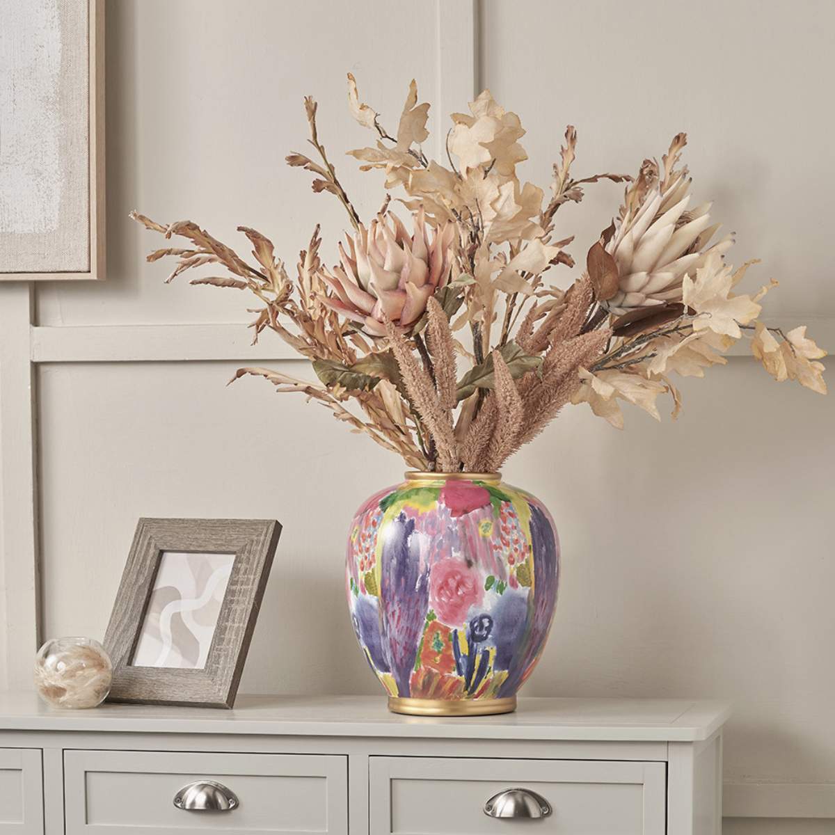 Pacific Lifestyle Matisse Multi Colour Ceramic Urn Vase