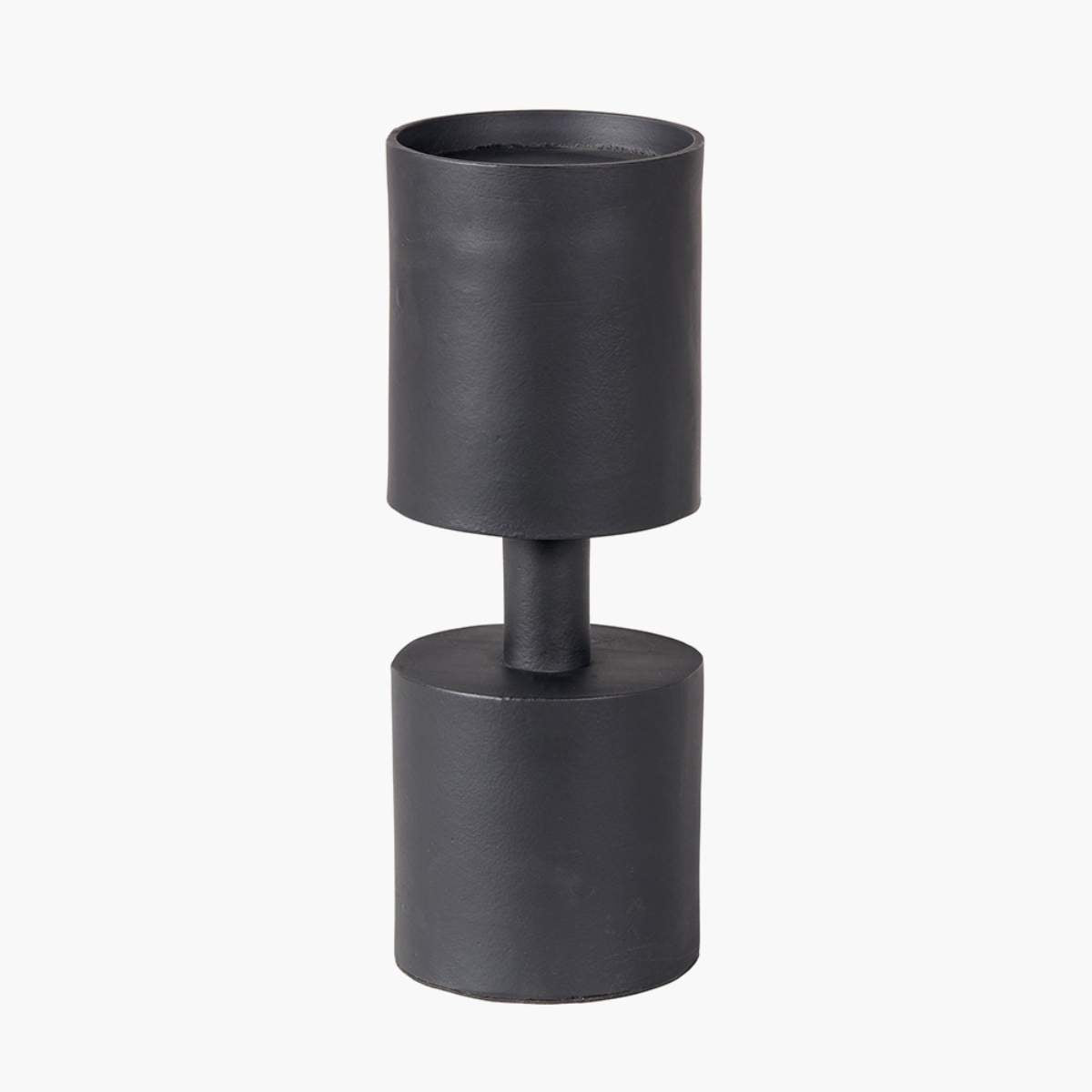 Pacific Lifestyle Matt Black Metal Pillar Candle Holder