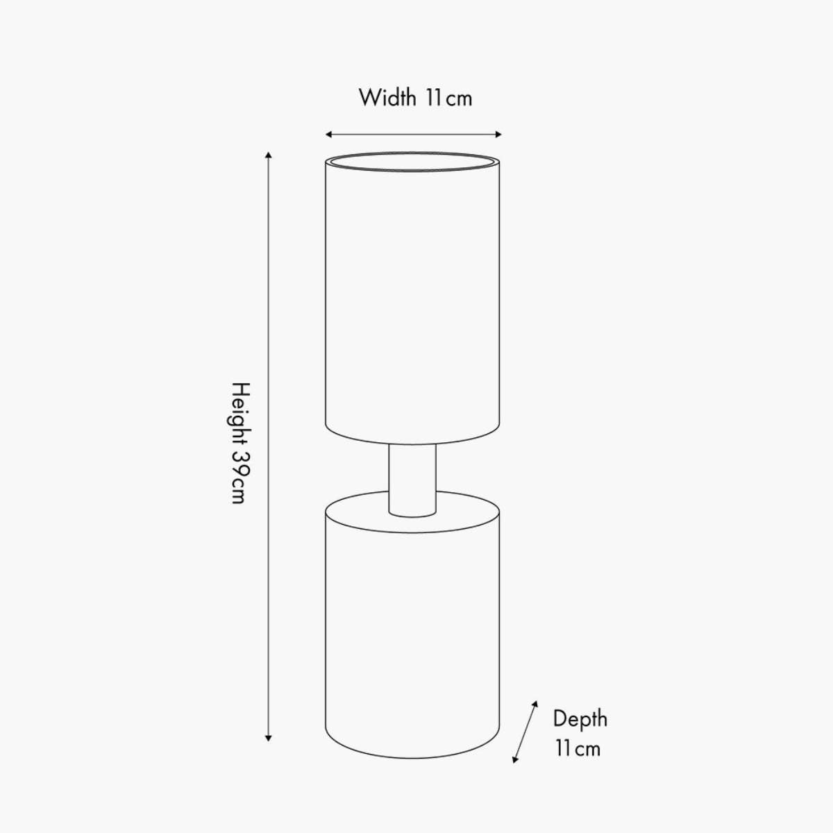 Pacific Lifestyle Matt Black Metal Pillar Candle Holder