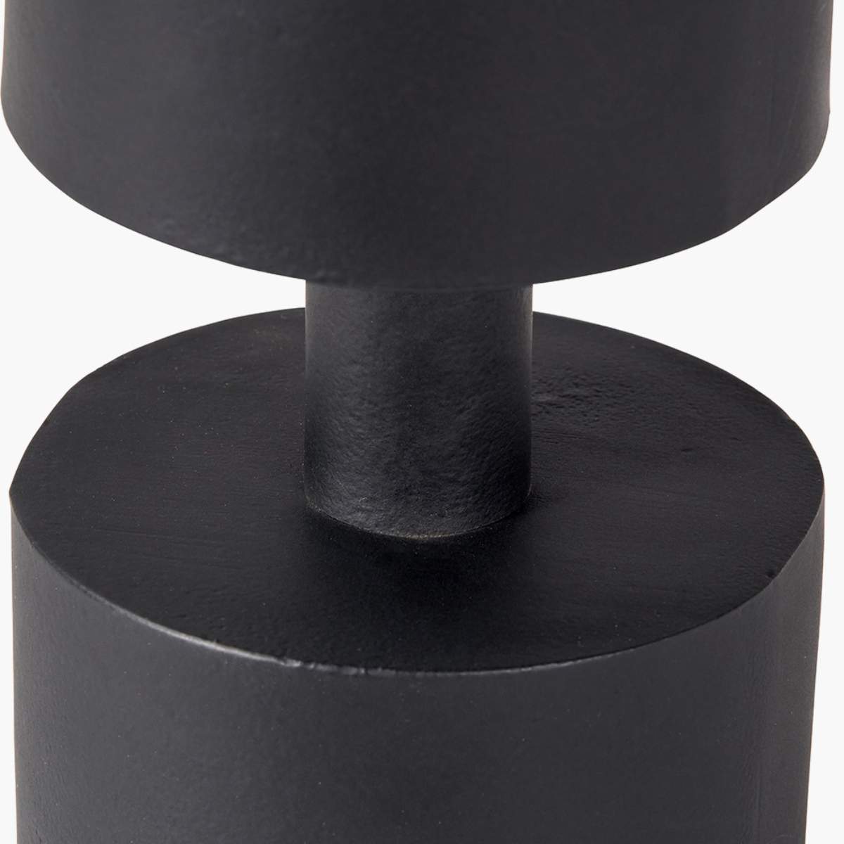 Pacific Lifestyle Matt Black Metal Pillar Candle Holder
