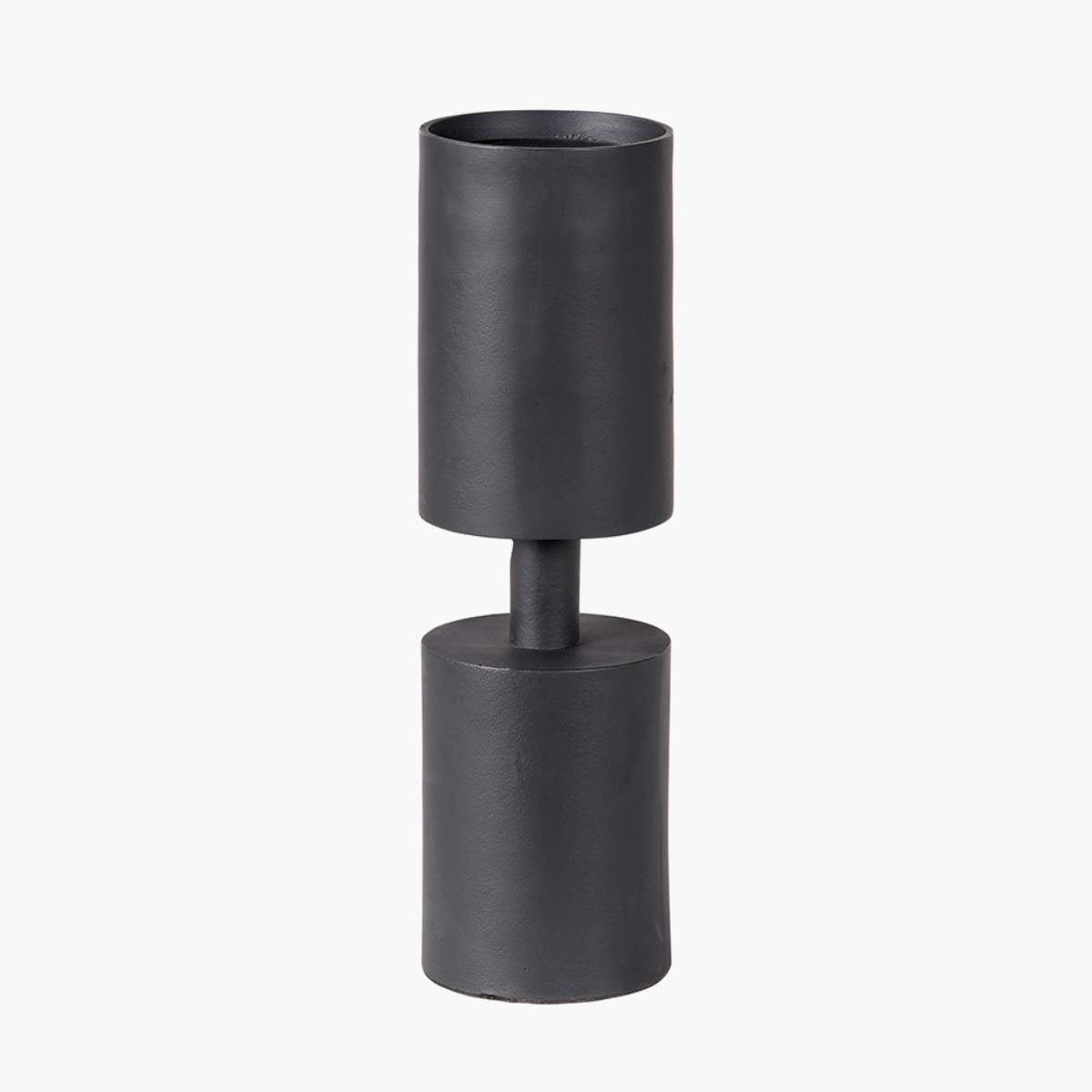 Pacific Lifestyle Matt Black Metal Pillar Candle Holder