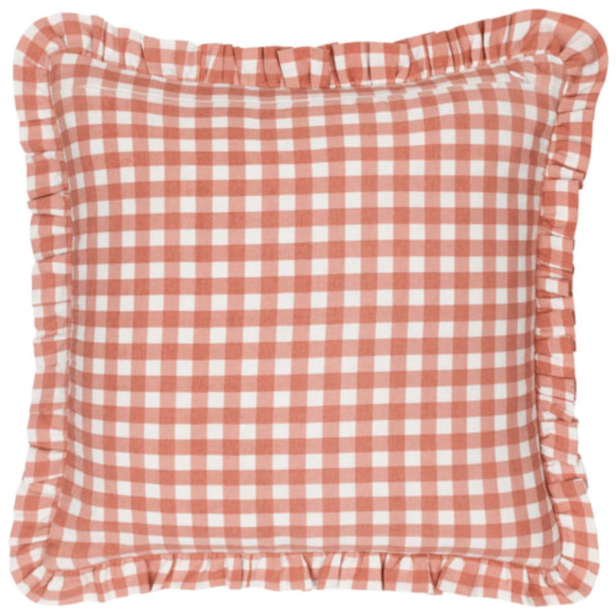 Furn Maude Gingham Reversible Piped Cushion