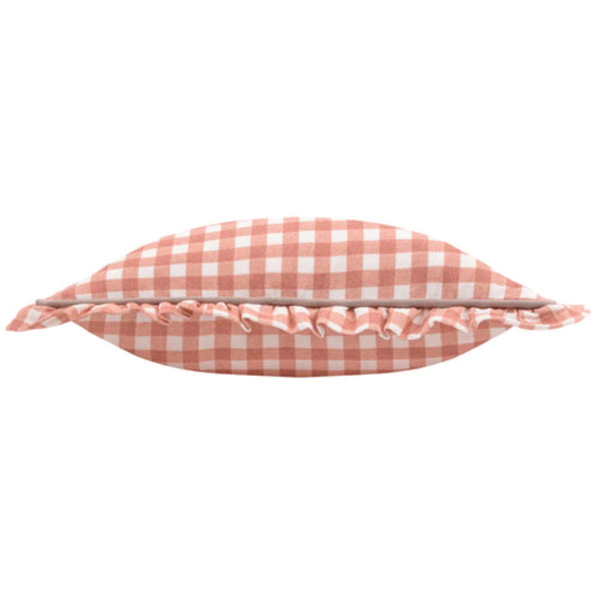 Furn Maude Gingham Reversible Piped Cushion