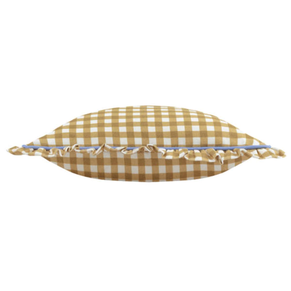 Furn Maude Gingham Reversible Piped Cushion