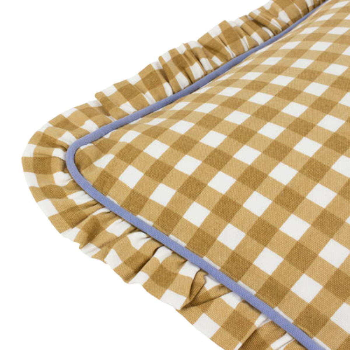 Furn Maude Gingham Reversible Piped Cushion