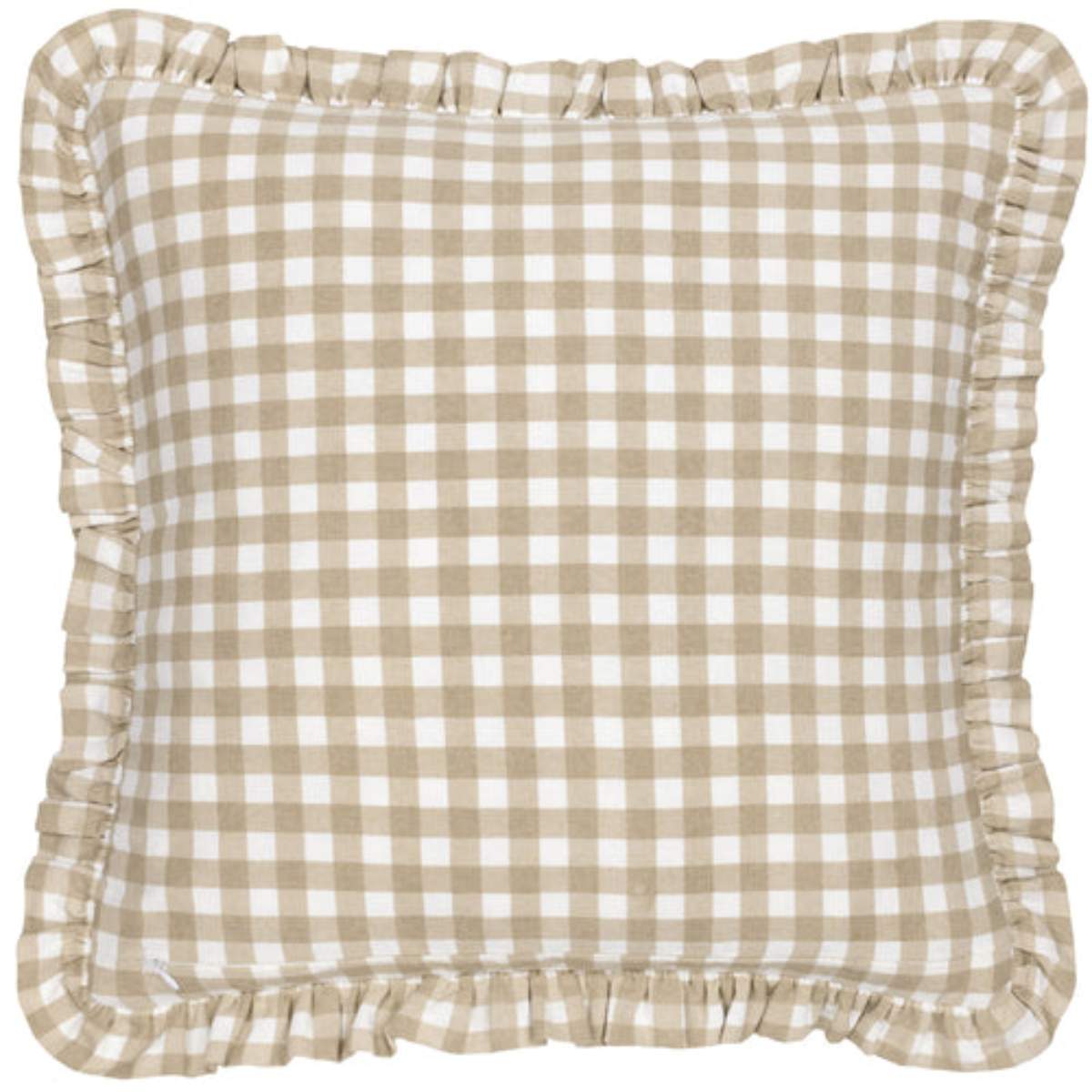 Furn Maude Gingham Reversible Piped Cushion