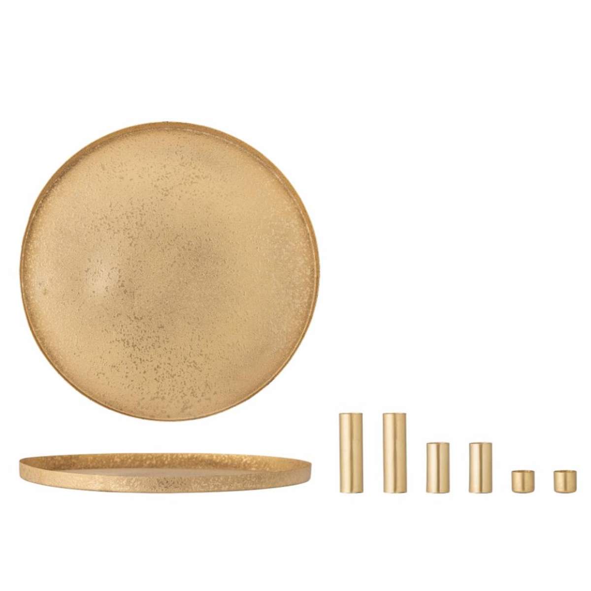 Bloomingville Maxime Candle Holder Gold Metal