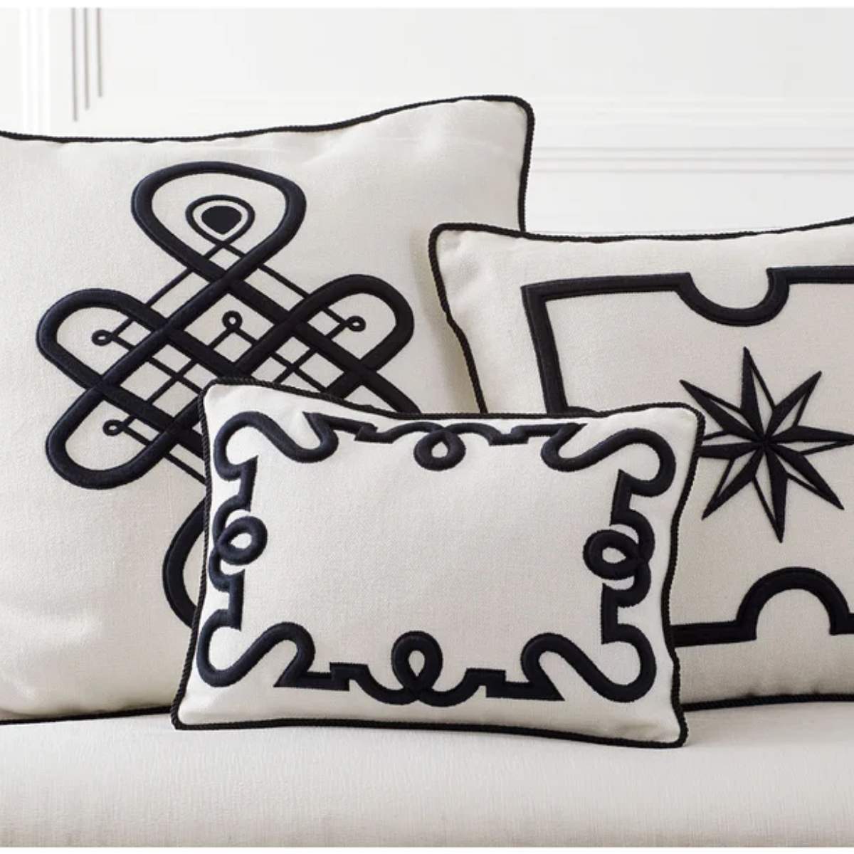 Jonathan Adler Maxime Emblem Cushion