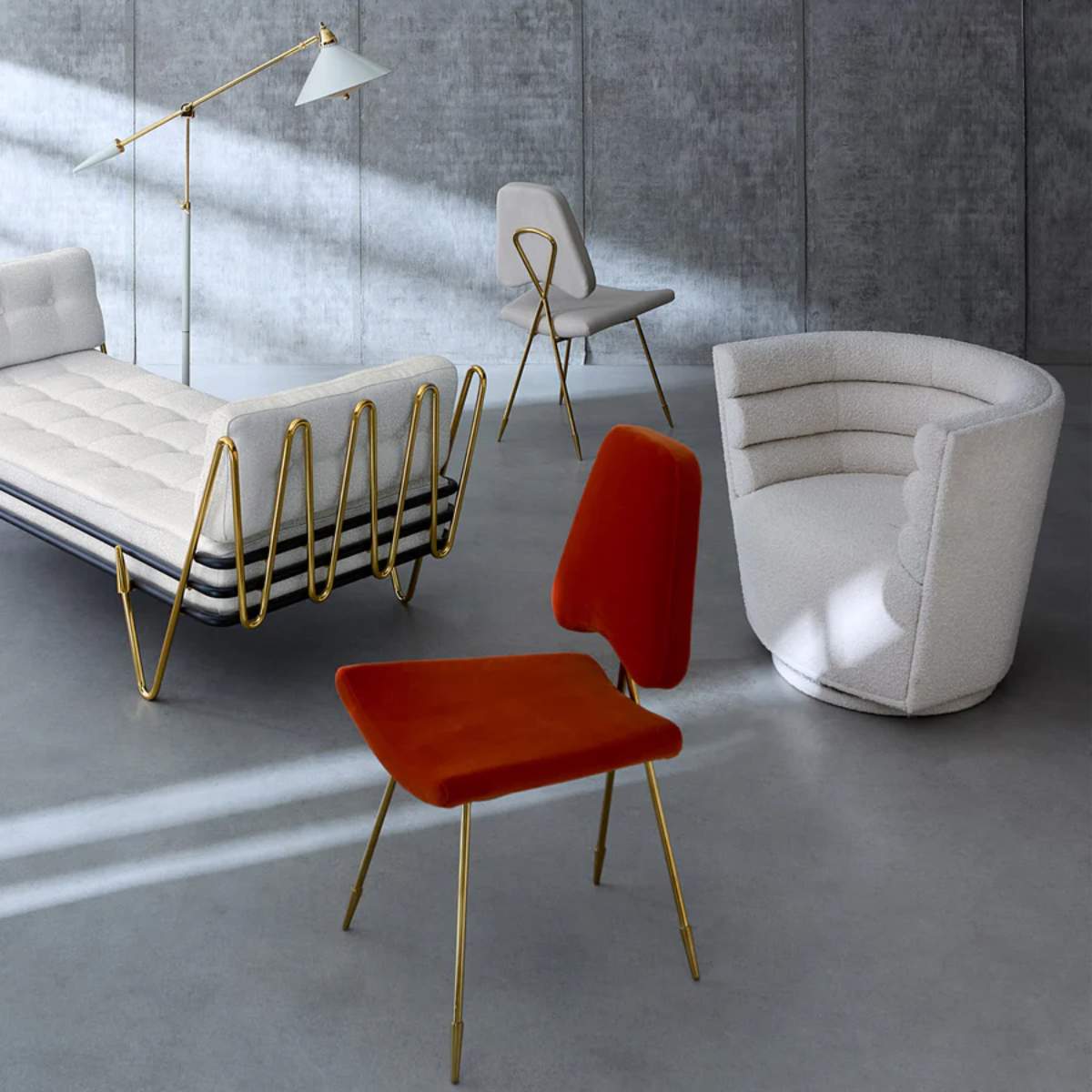 Jonathan Adler Maxime Swivel Club Chair