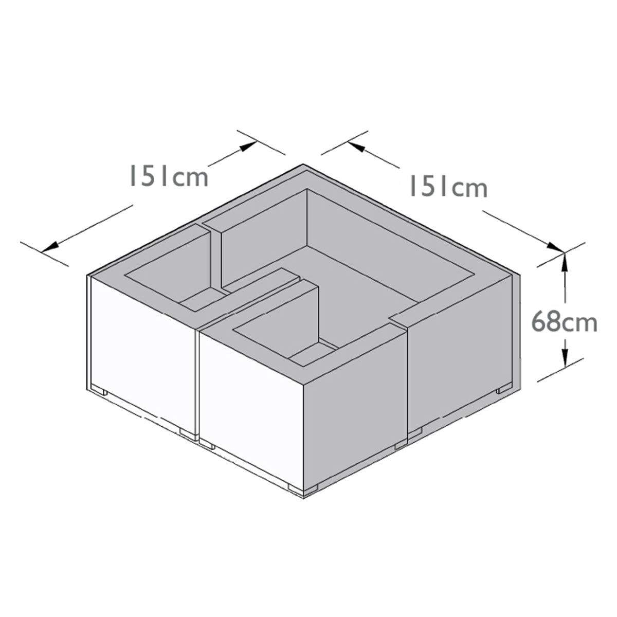 Maze - 2 Seat Sofa Set - Garden Furniture Cover