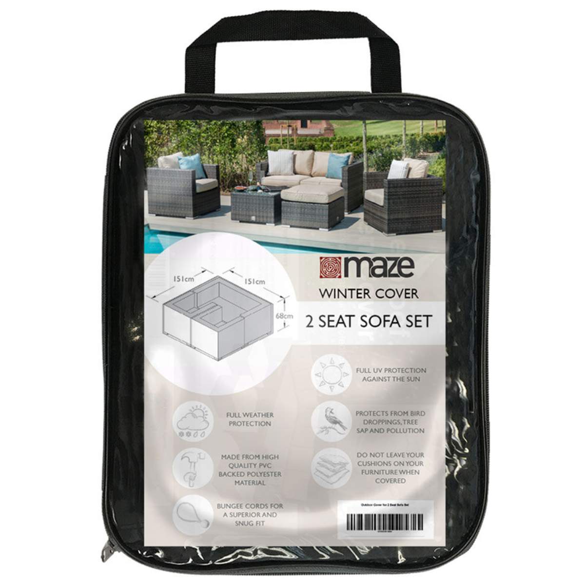 Maze - 2 Seat Sofa Set - Garden Furniture Cover