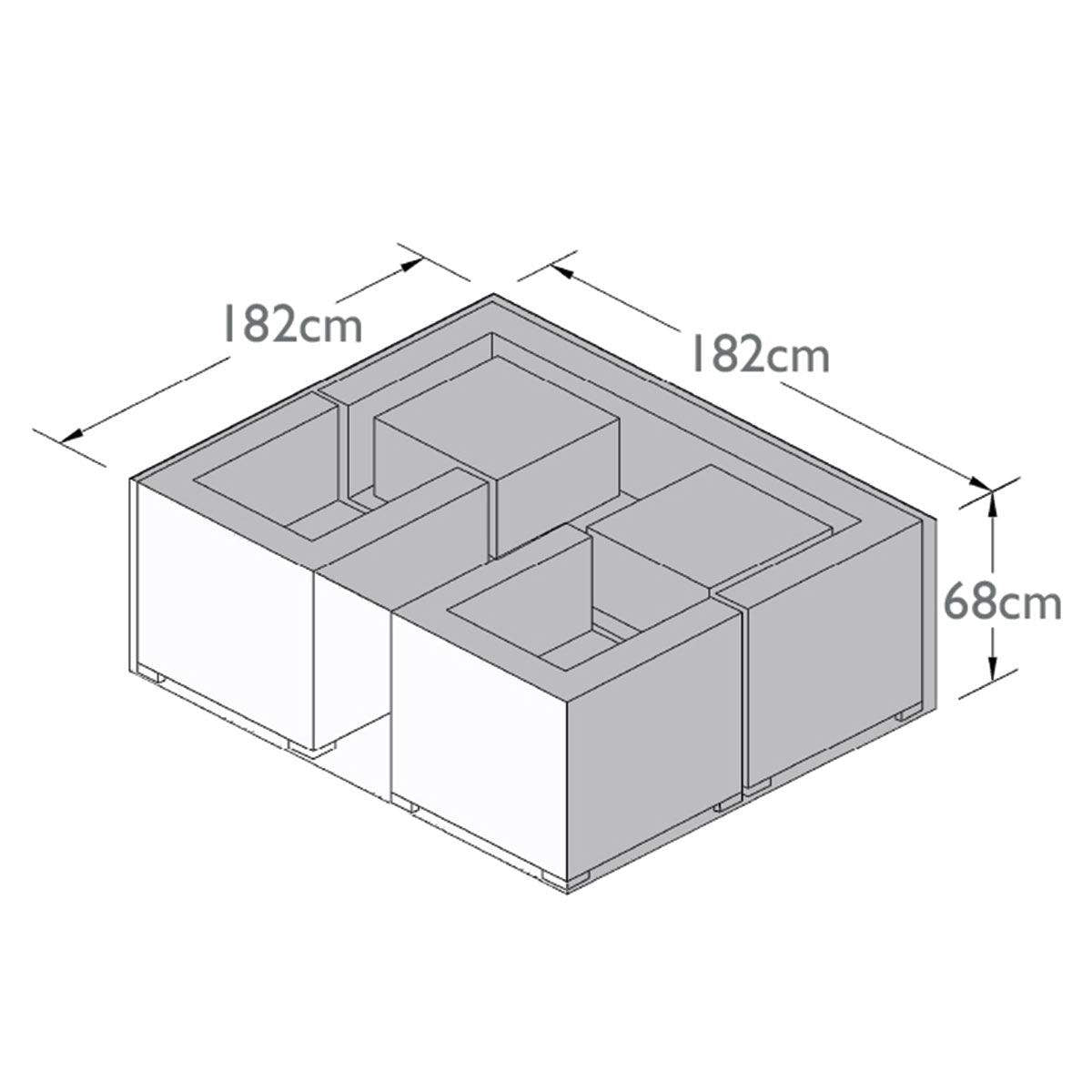 Maze - 3 Seat Sofa Set - Garden Furniture Cover