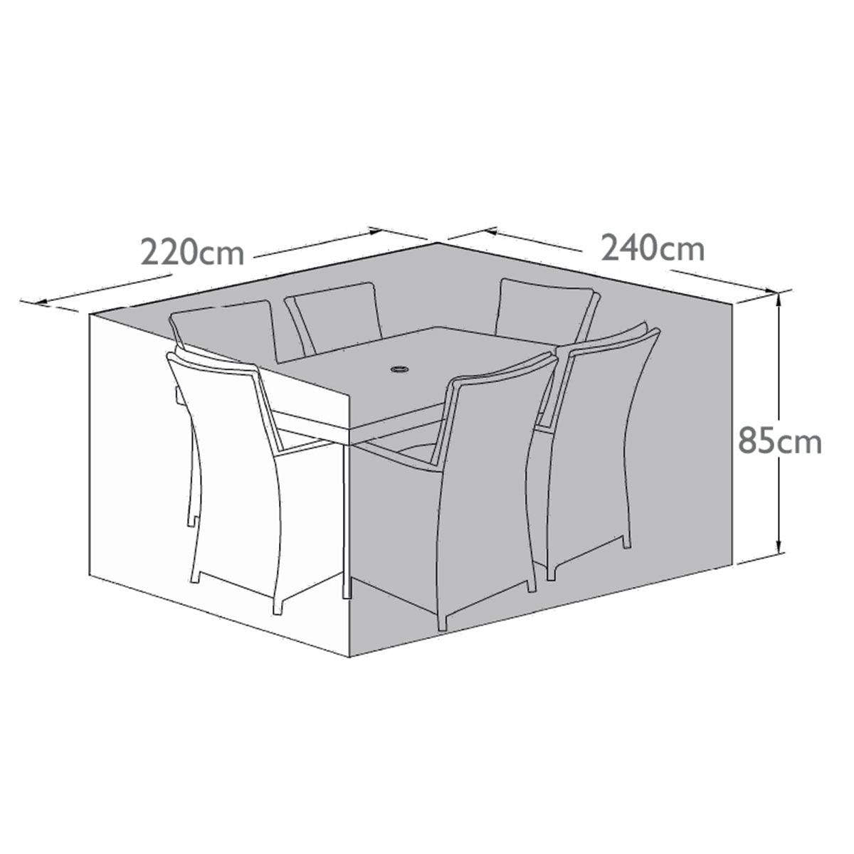 Maze - 6 Seat Rectangular/Oval Dining Sets Garden Furniture Cover