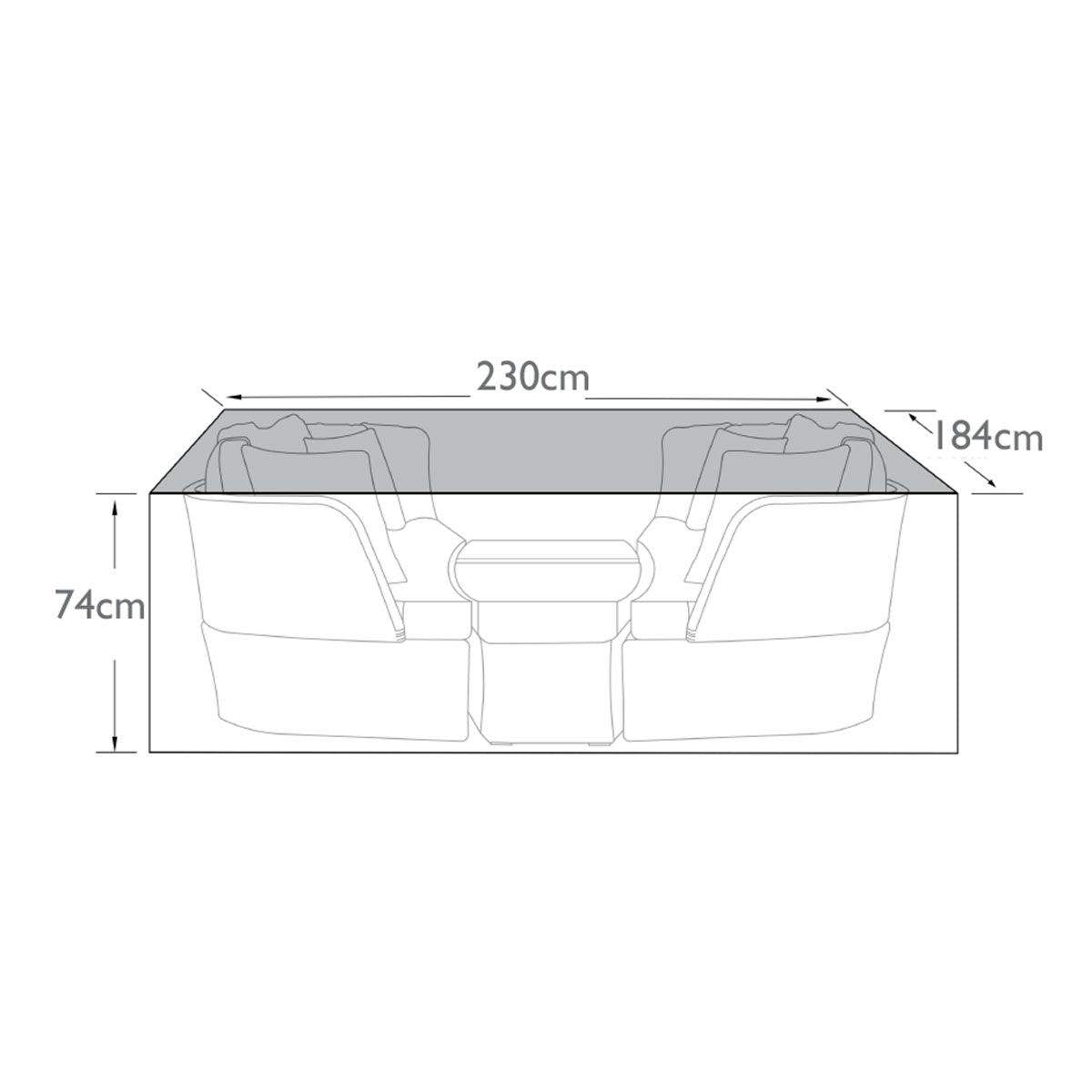 Maze - Cheltenham/Cotswold Daybed Garden Furniture Cover