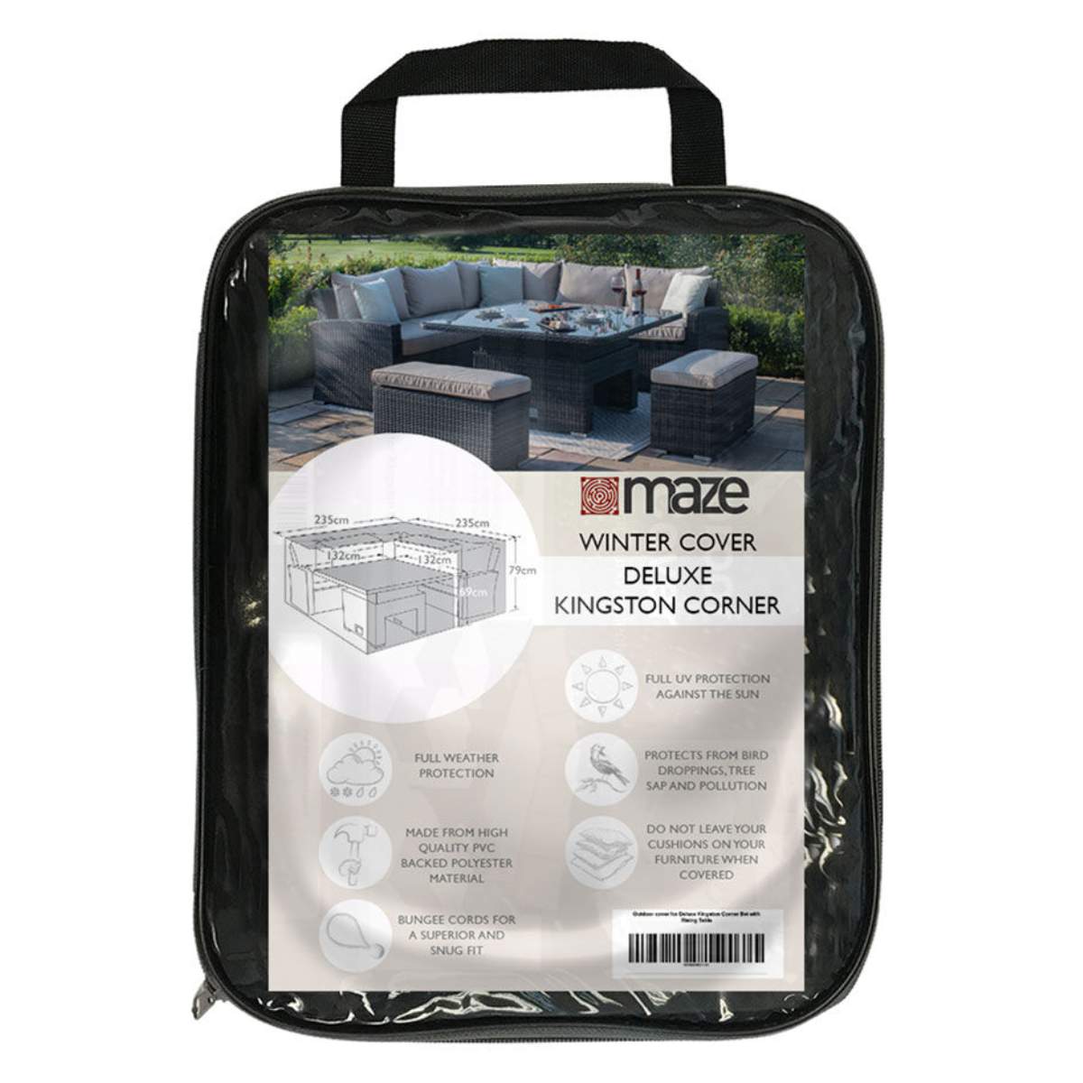 Maze - Deluxe Kingston Corner Rising Table/ Fire Pit Table Garden Furniture Cover