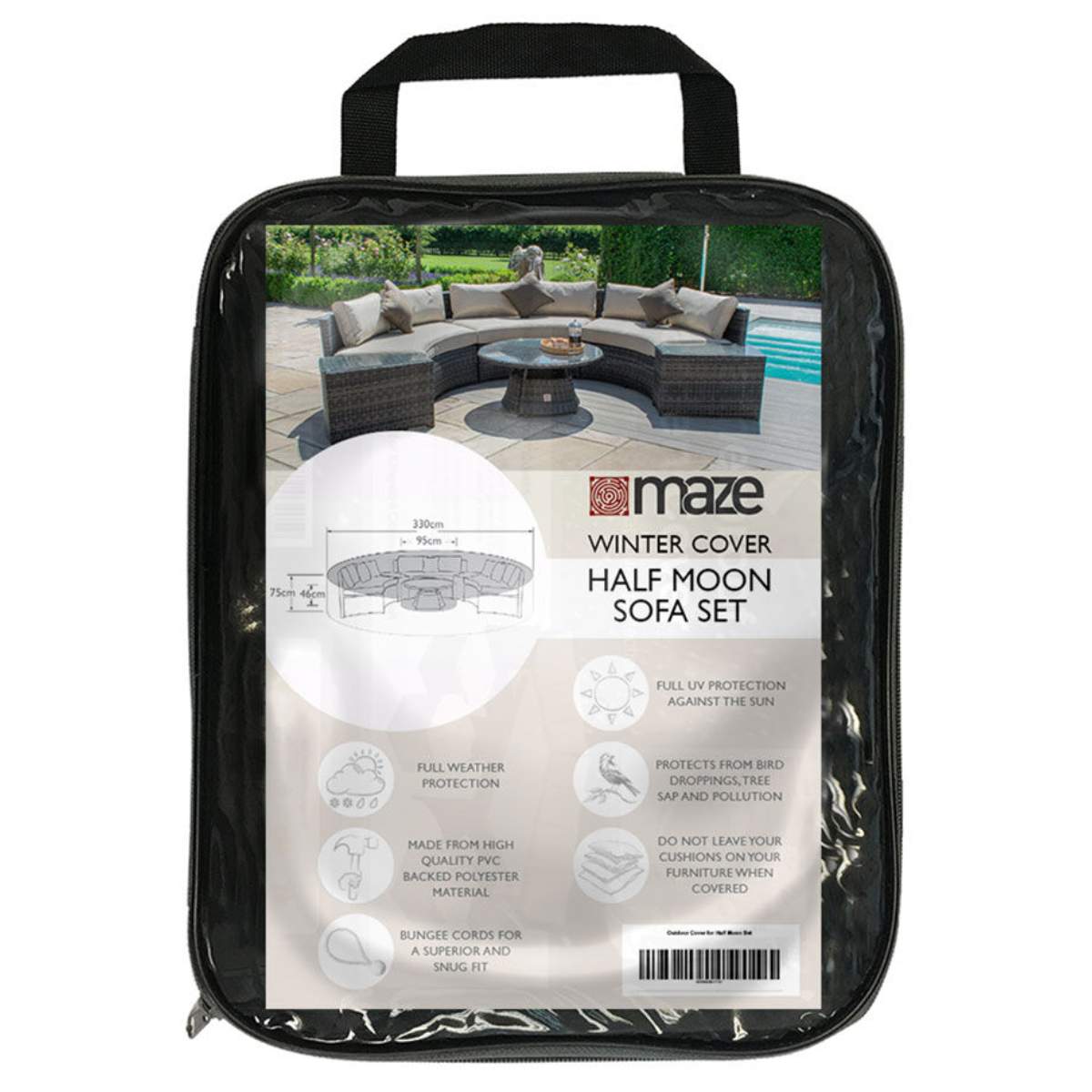 Maze - Half Moon Set Garden Furniture Cover