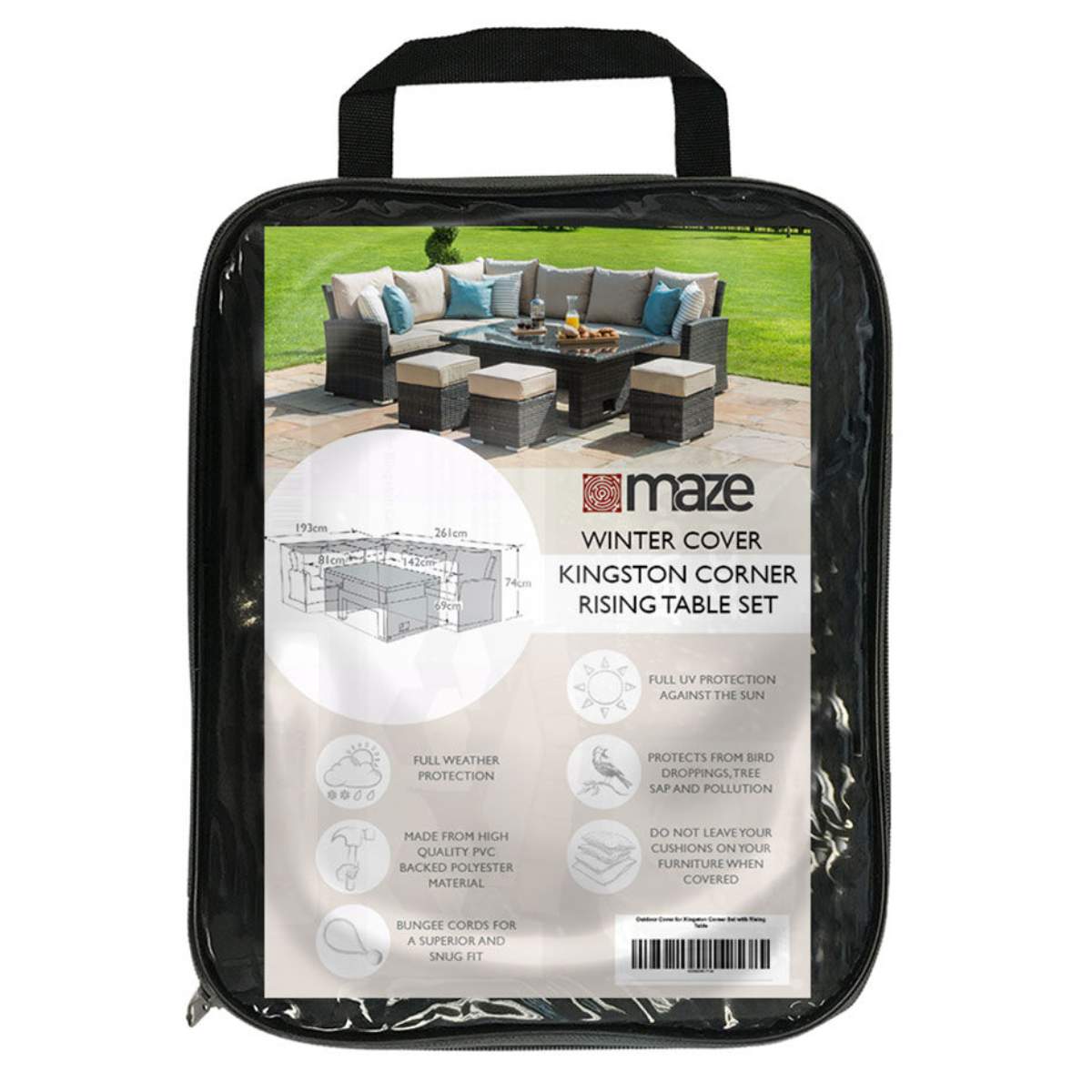 Maze - Large Corner Rising Set Garden Furniture Cover