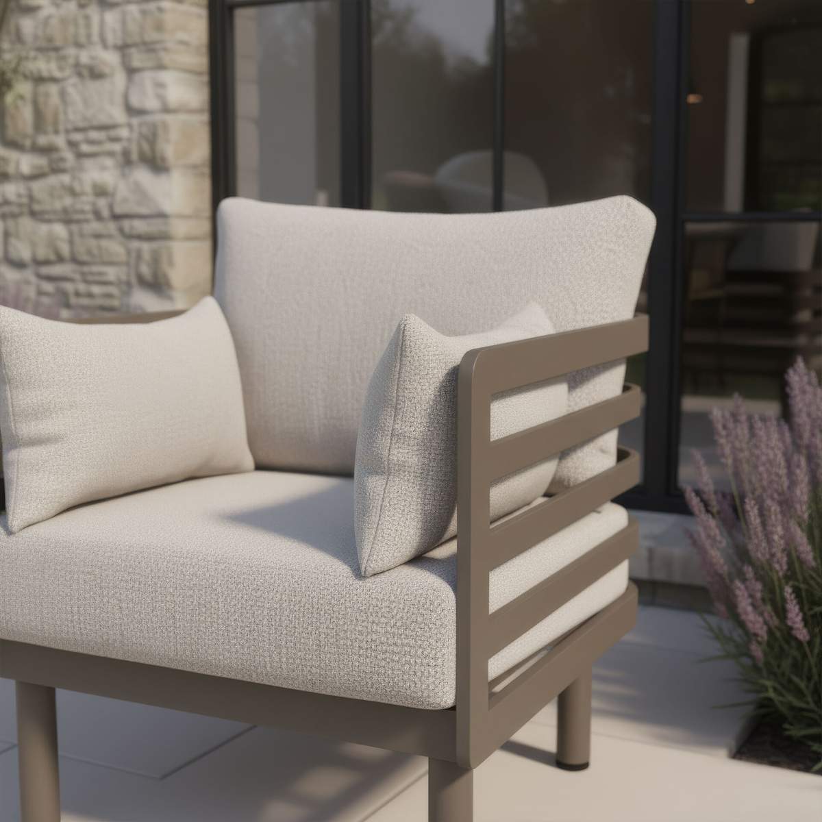 Maze Metro Aluminium 2 Seat Sofa Set