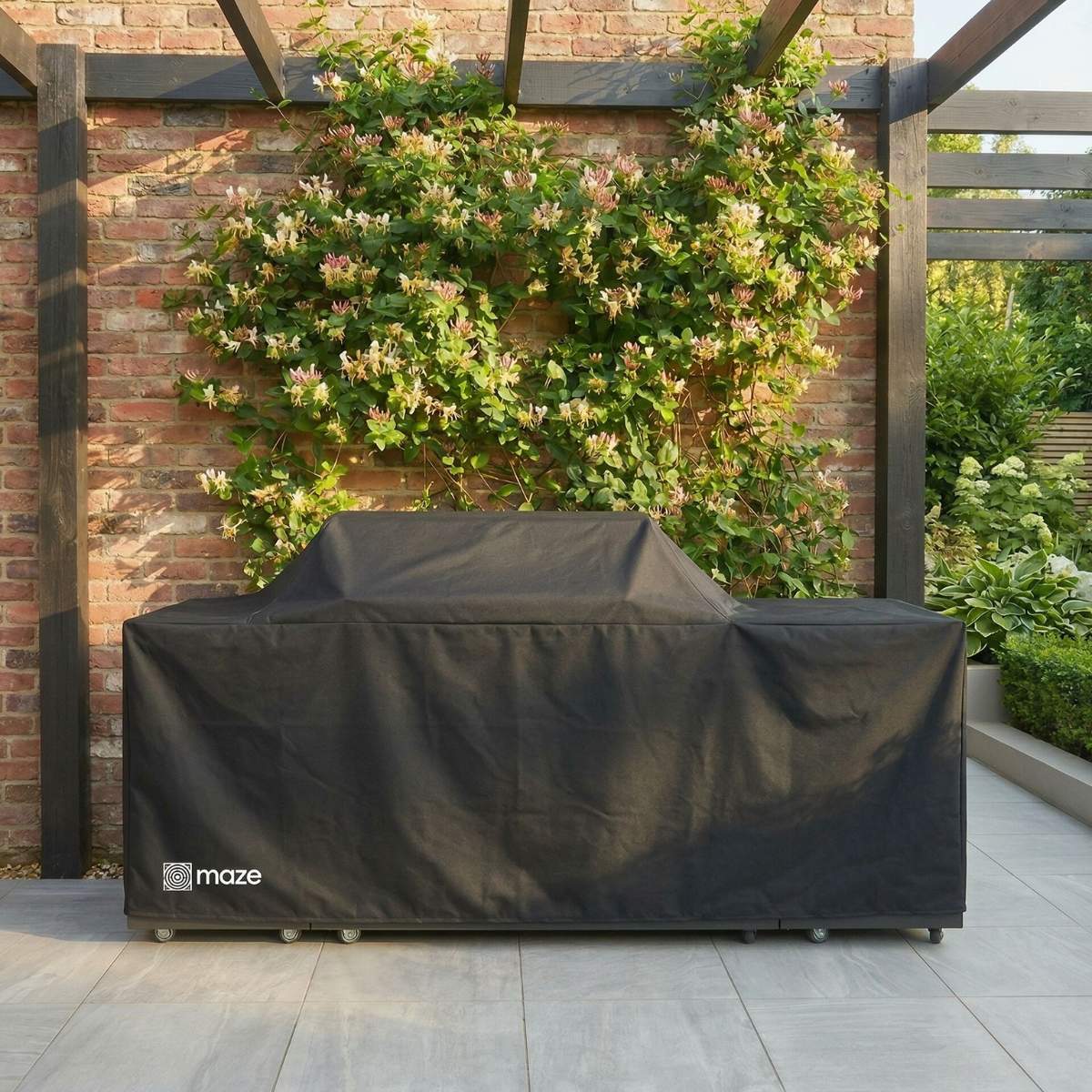 Maze - Outdoor Cover for Ember Linear Outdoor Kitchen with 6 Burner Gas Grill