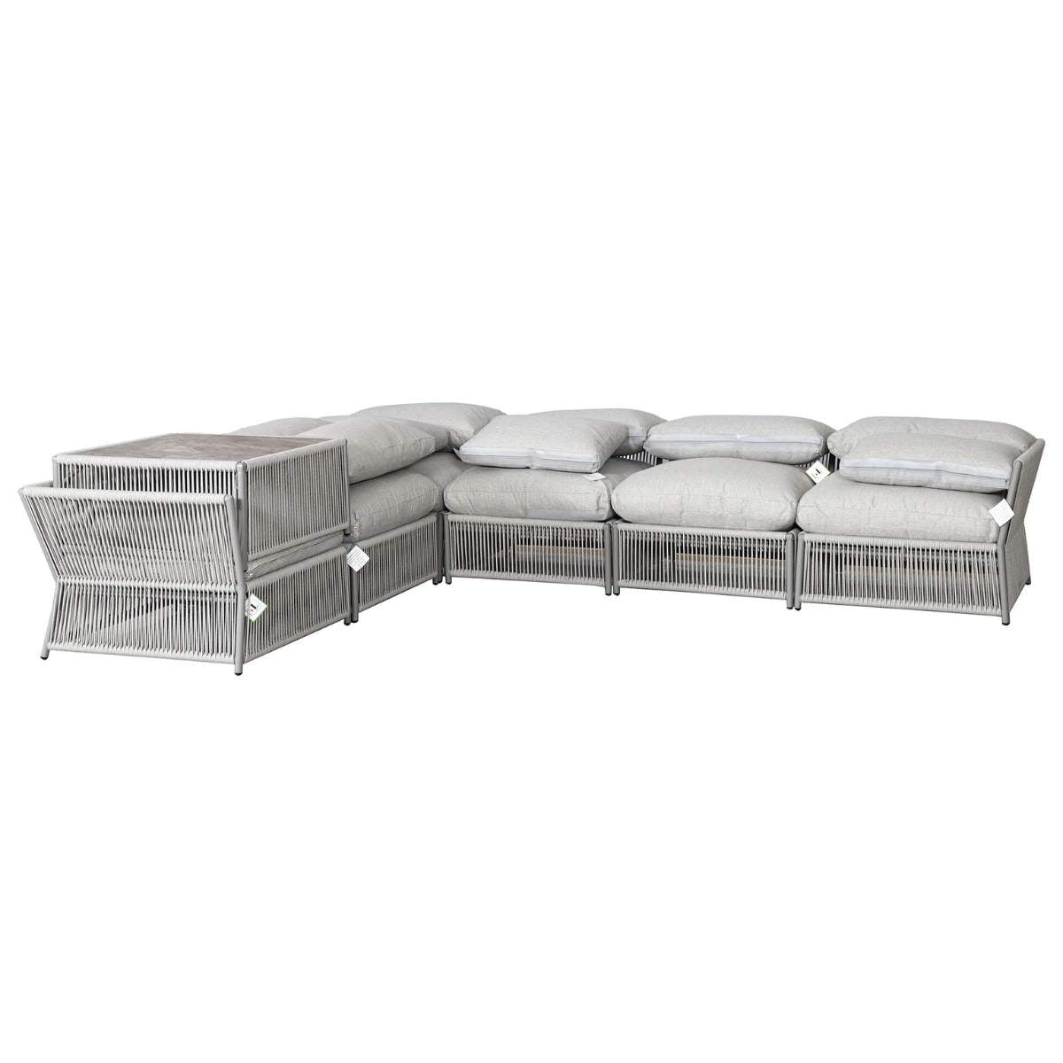 Maze - Pro 300 Outdoor Furniture Cover for Maldives Rope Weave Large Corner Sofa Set