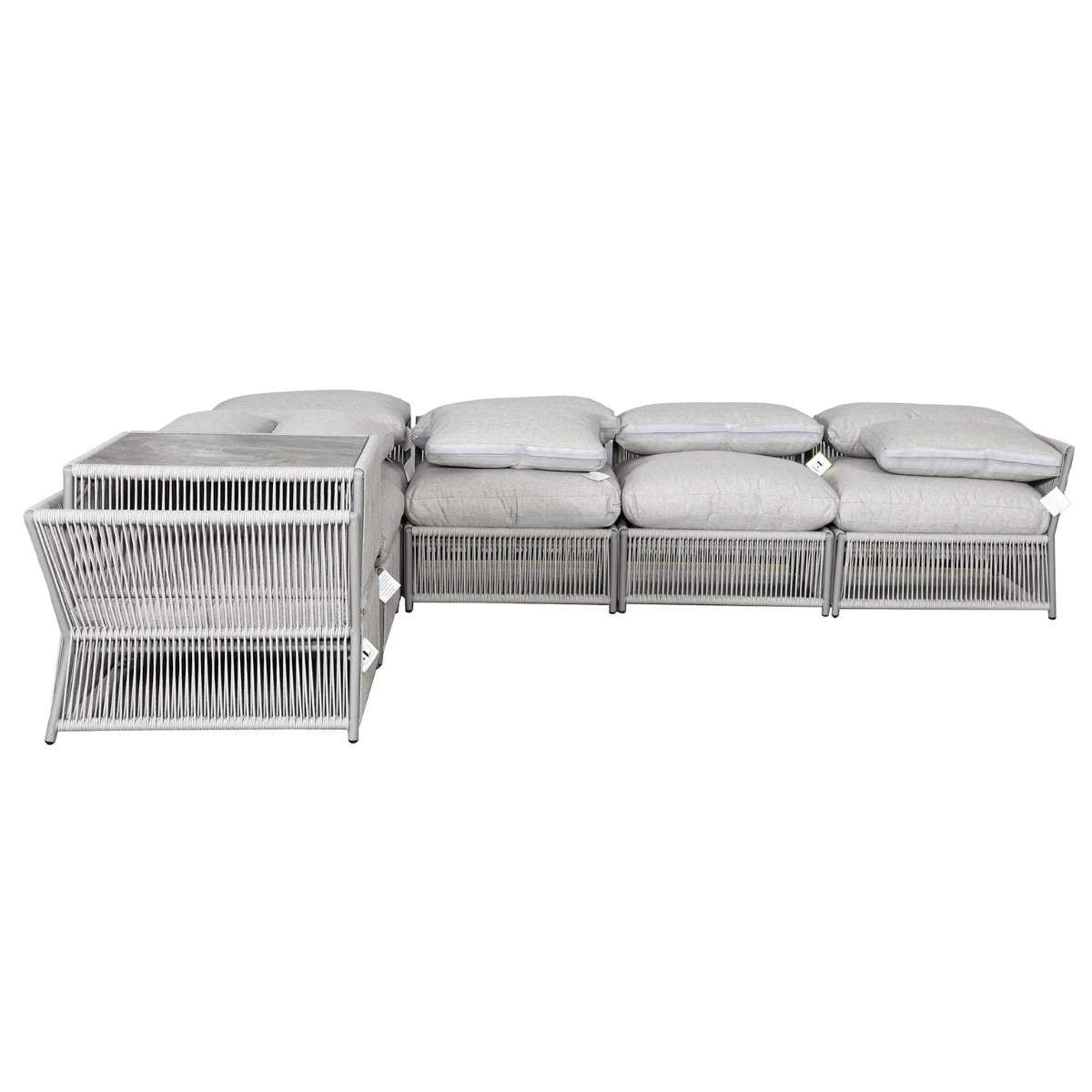 Maze - Pro 300 Outdoor Furniture Cover for Maldives Rope Weave Large Corner Sofa Set