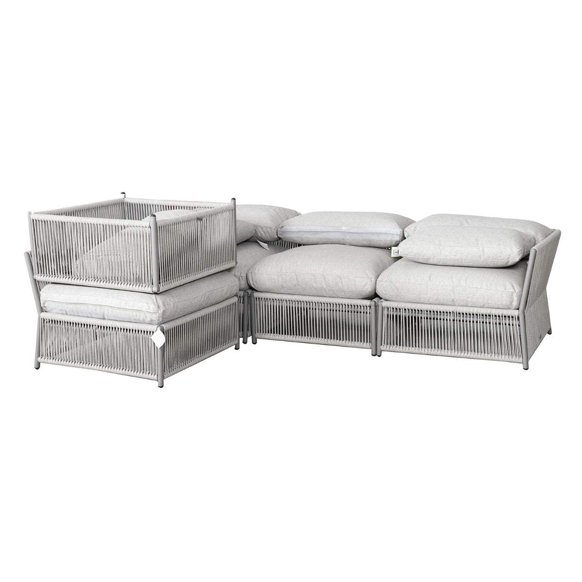 Maze - Pro 300 Outdoor Furniture Cover for Maldives Rope Weave Small Corner Sofa Set