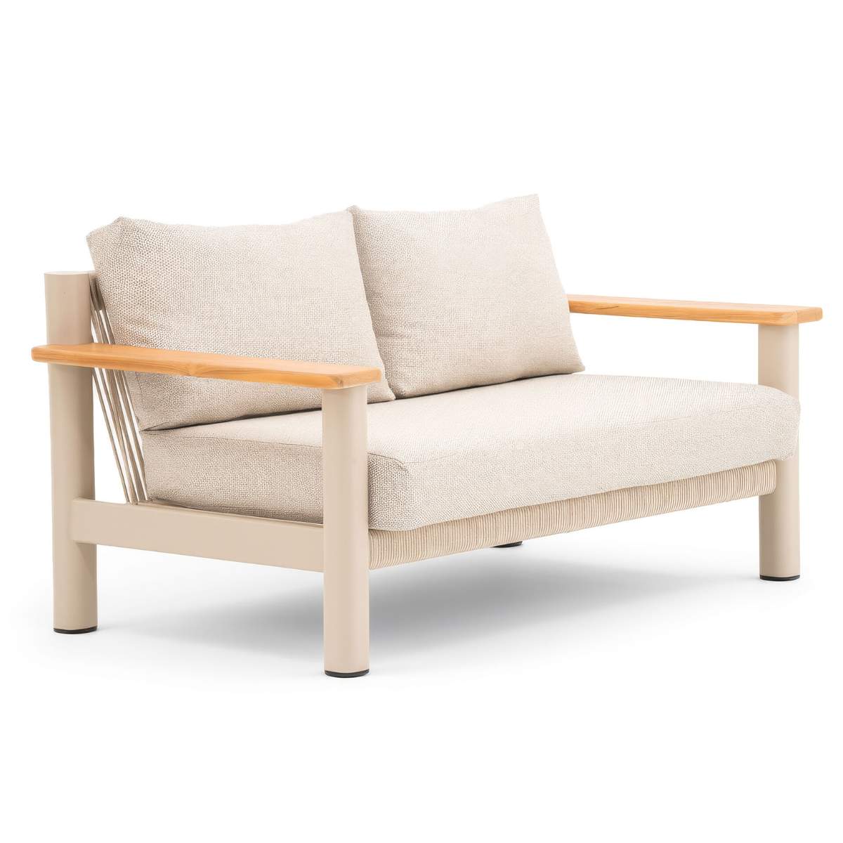 Maze Sicily Rope Weave 2 Seat Sofa - Latte