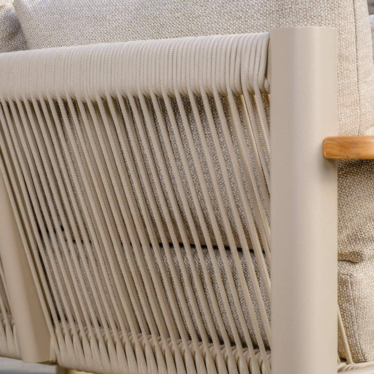 Maze Sicily Rope Weave 2 Seat Sofa - Latte