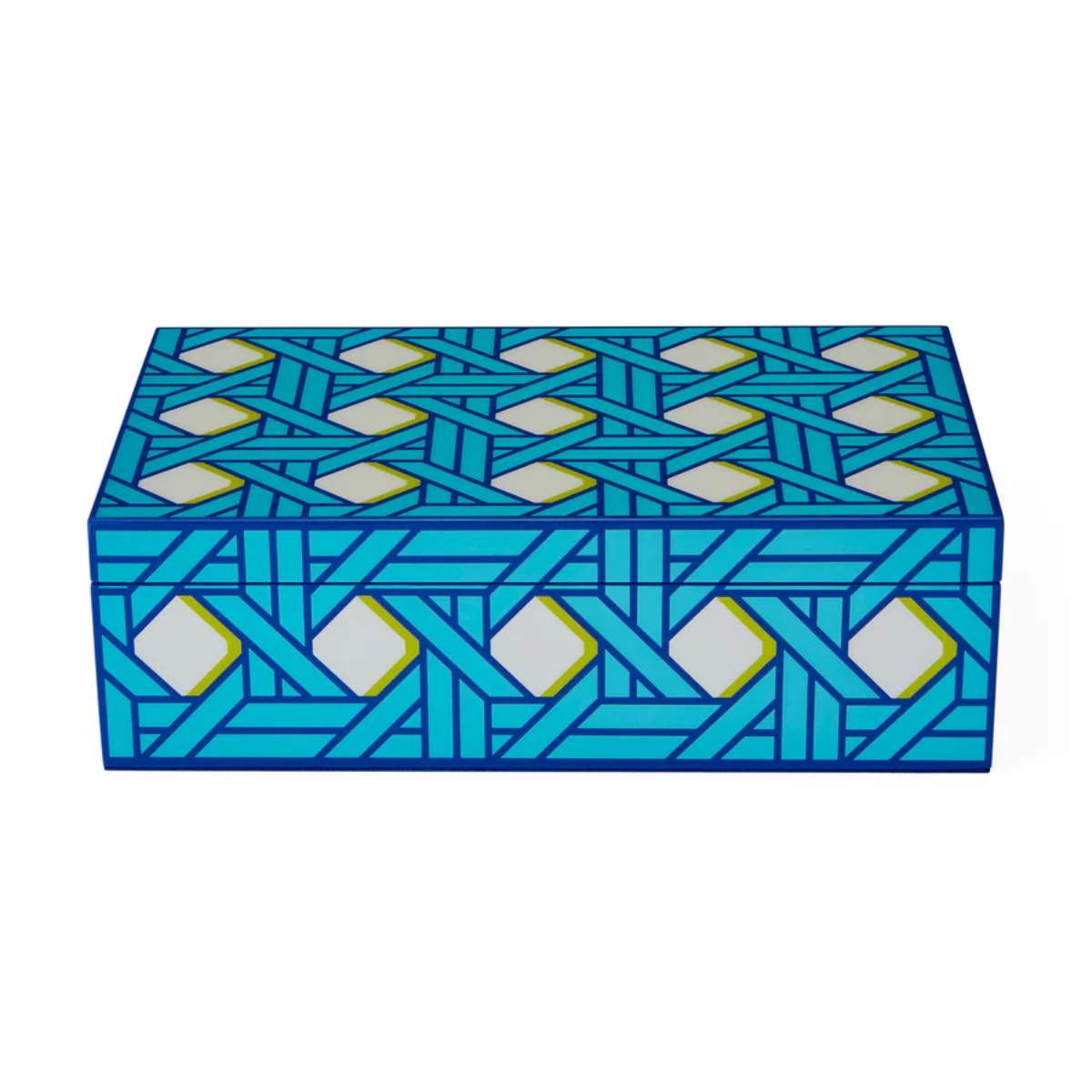 Jonathan Adler Medium Basketweave Lacquer Box
