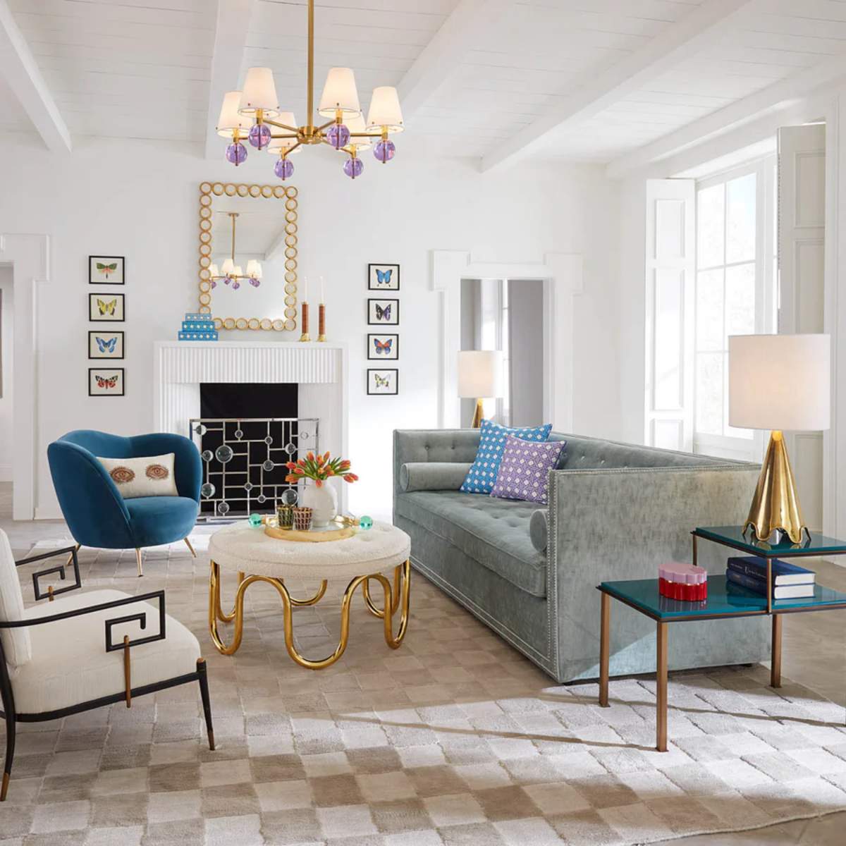 Jonathan Adler Medium Basketweave Lacquer Box