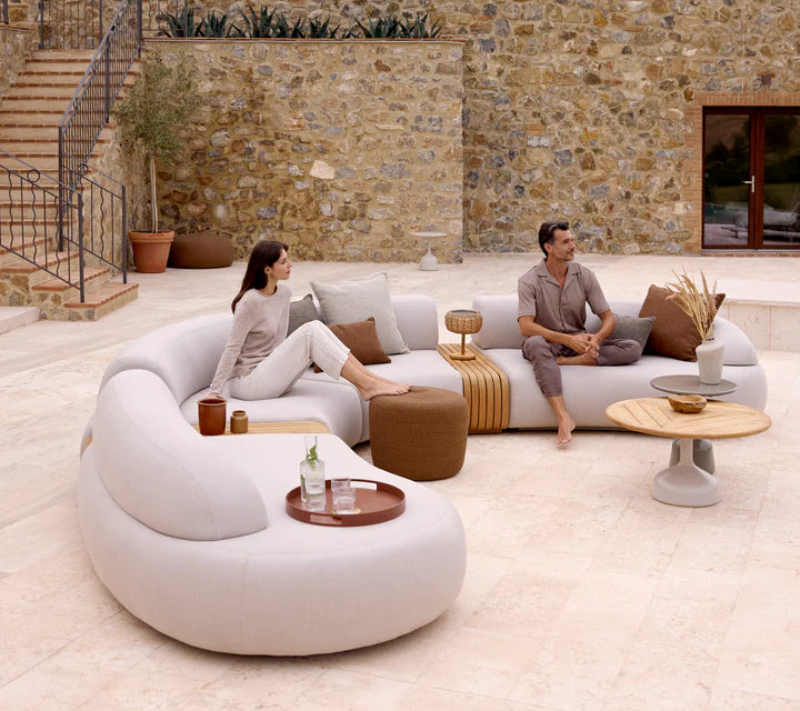 Cane-line Circle Footstool Small, Conic