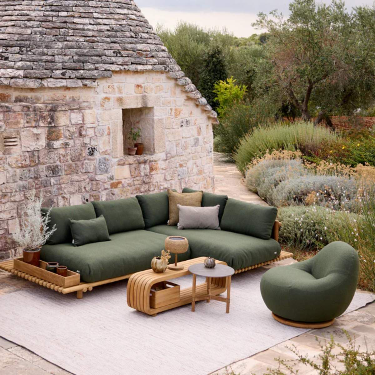 Cane-line Mellow Sofa Module/Coffee Table