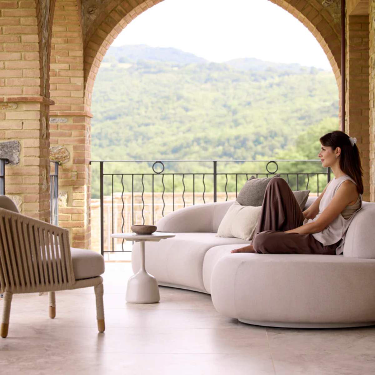 Cane-line Mellow Sofa Module Left w/Long Backrest