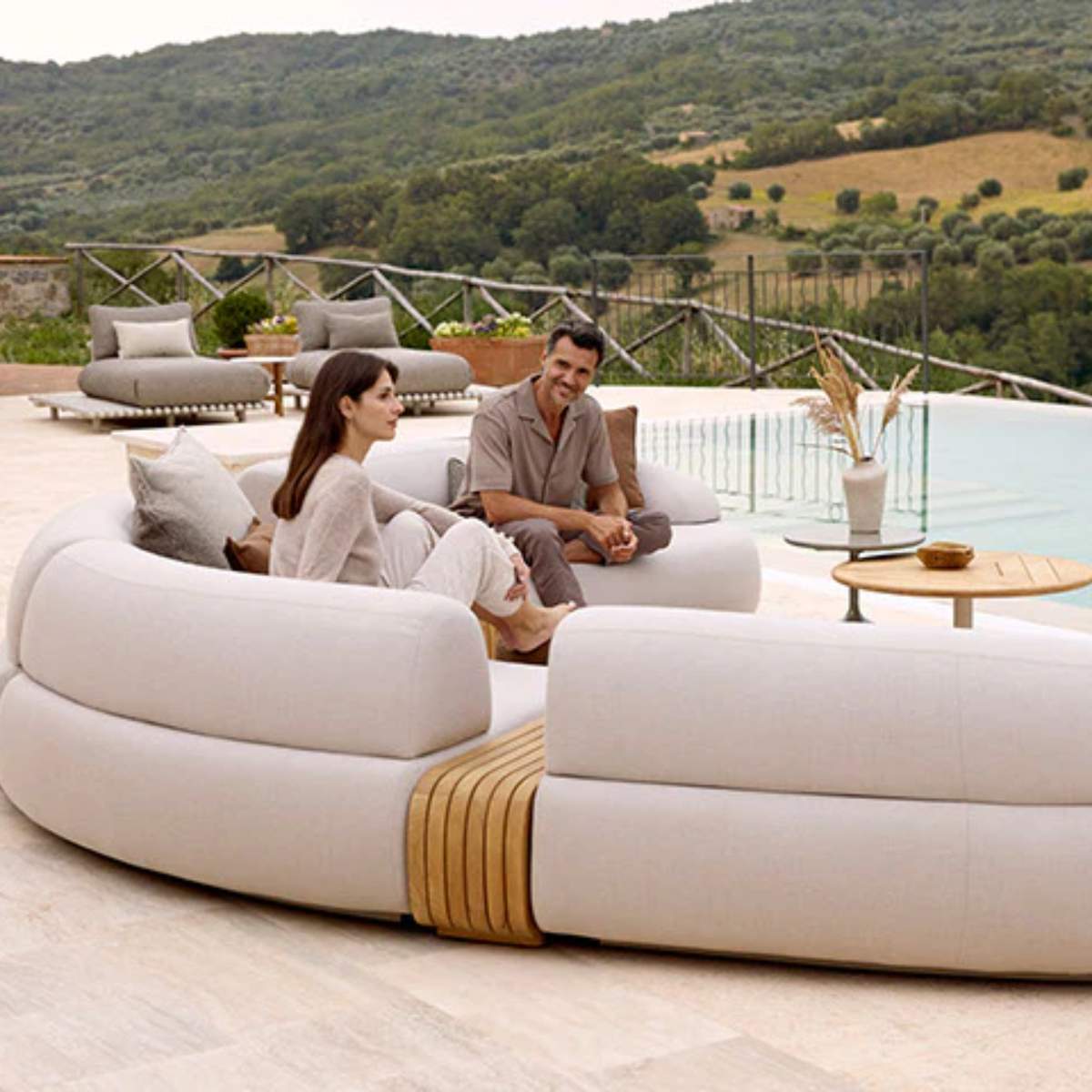 Cane-line Mellow Sofa Module Left w/Long Backrest