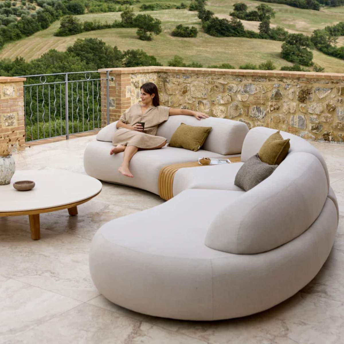 Cane-line Mellow Sofa Module Right w/Long Backrest