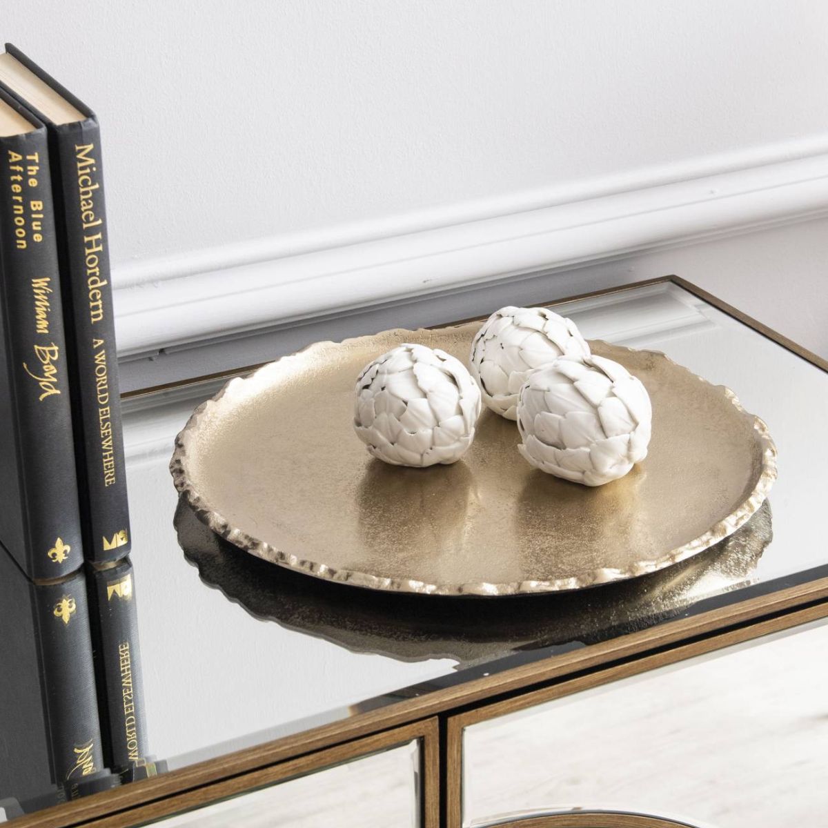 Libra Interiors Merapi Lava 34cm Platter - Set of 2