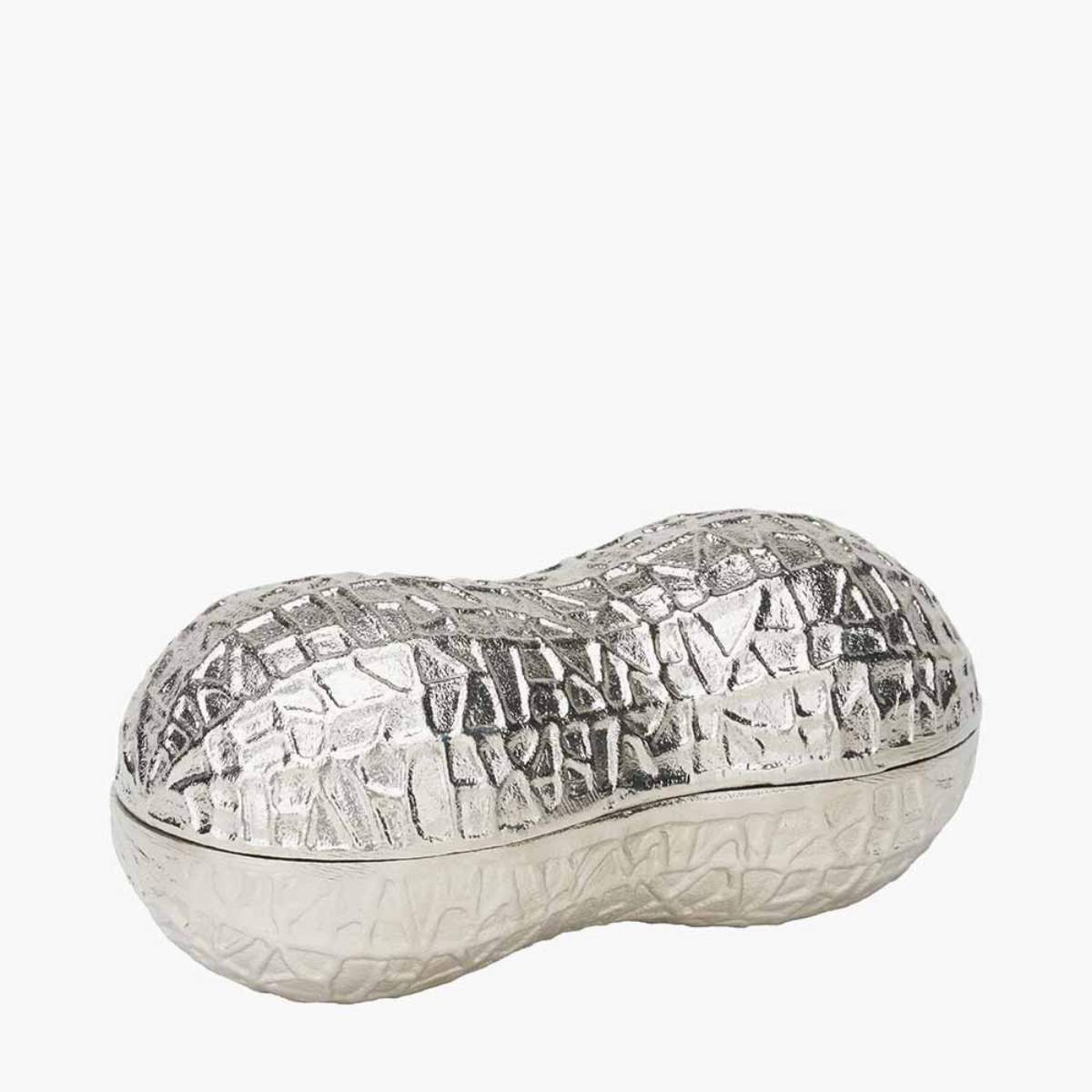 Pacific Lifestyle Metal Peanut Lidded Trinket Bowl