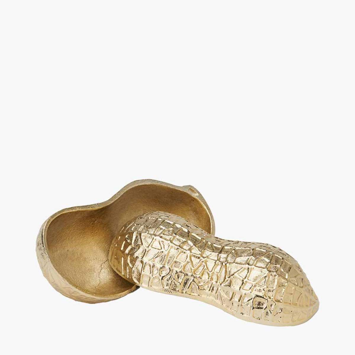 Pacific Lifestyle Metal Peanut Lidded Trinket Bowl
