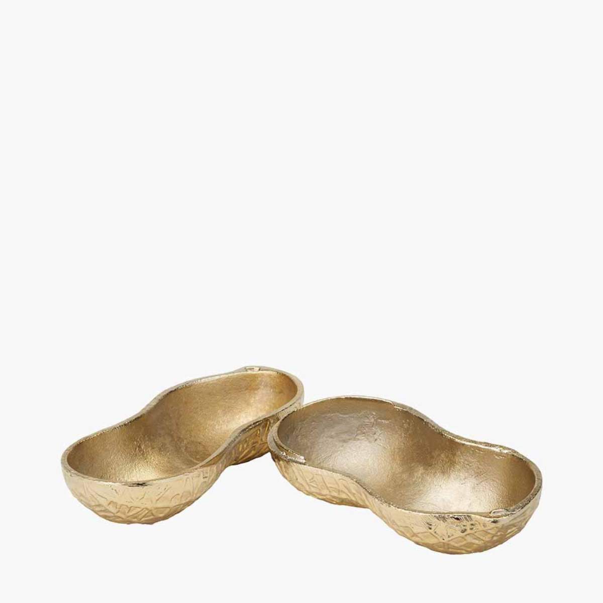 Pacific Lifestyle Metal Peanut Lidded Trinket Bowl