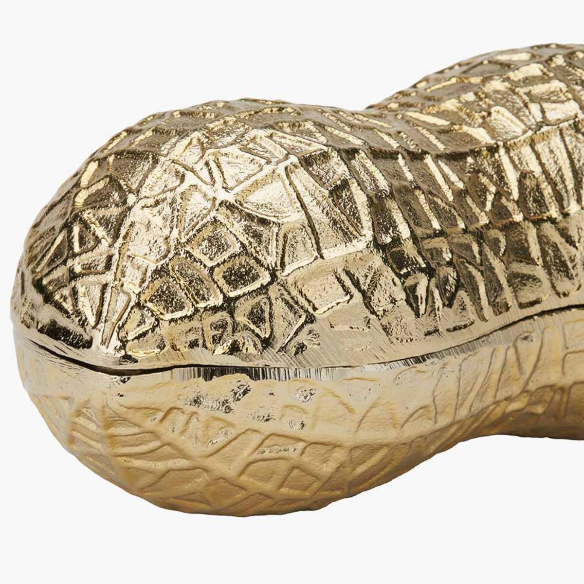 Pacific Lifestyle Metal Peanut Lidded Trinket Bowl