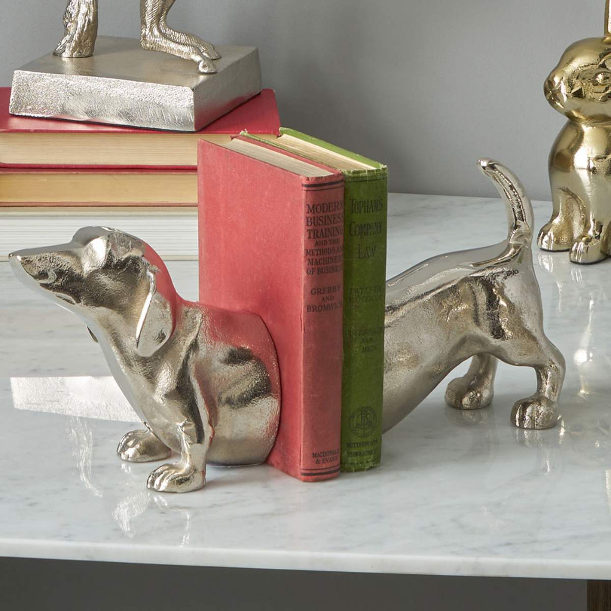 Beau&Co Metal Sausage Dog Book Ends