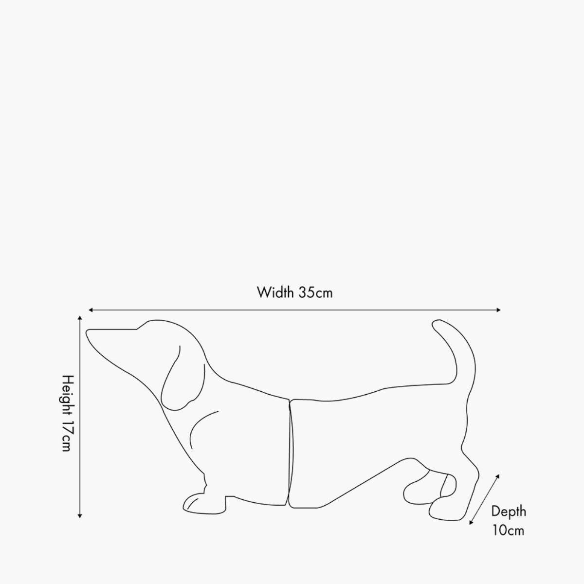 Beau&Co Metal Sausage Dog Book Ends