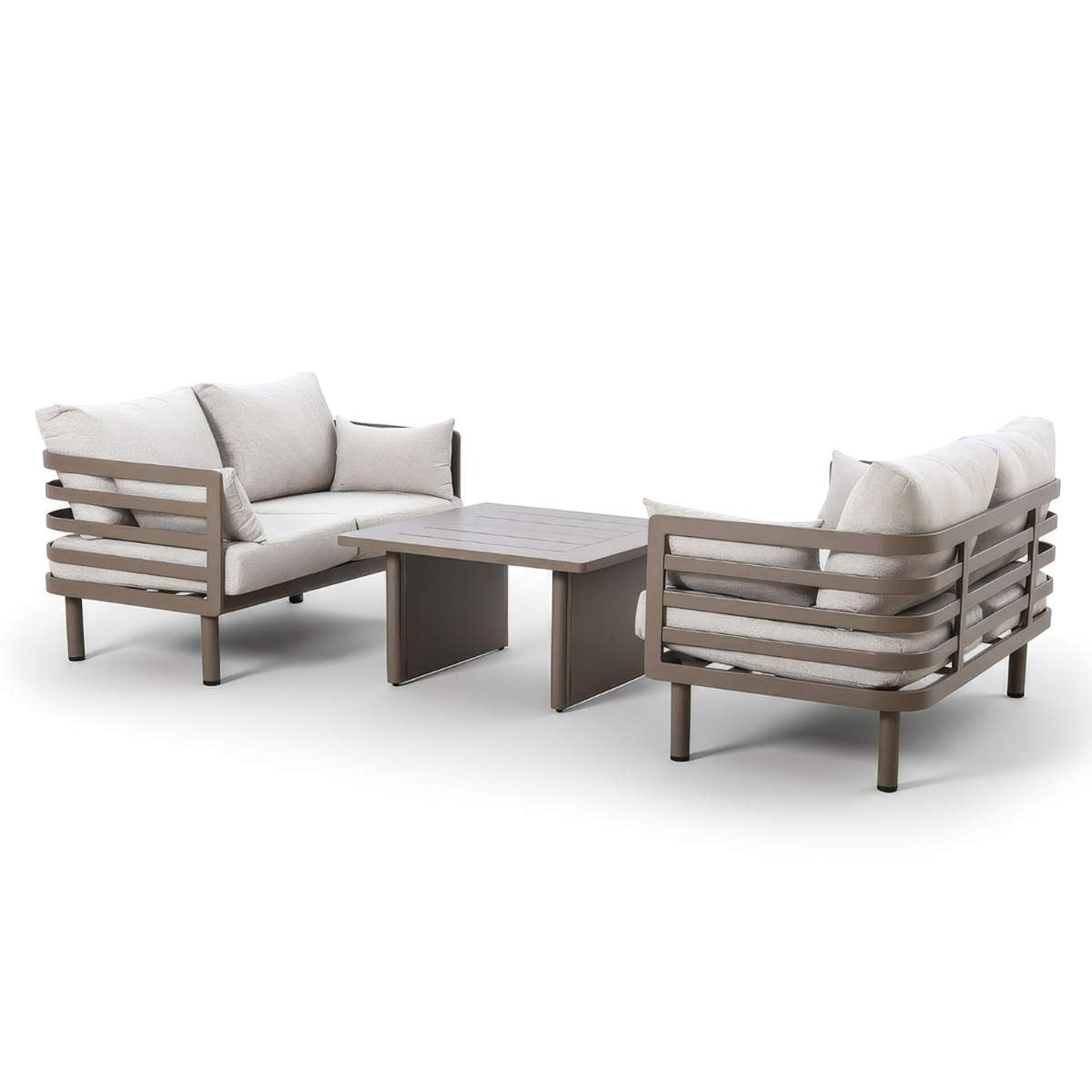 Maze Metro Aluminium 2 Seat Garden Sofa Set