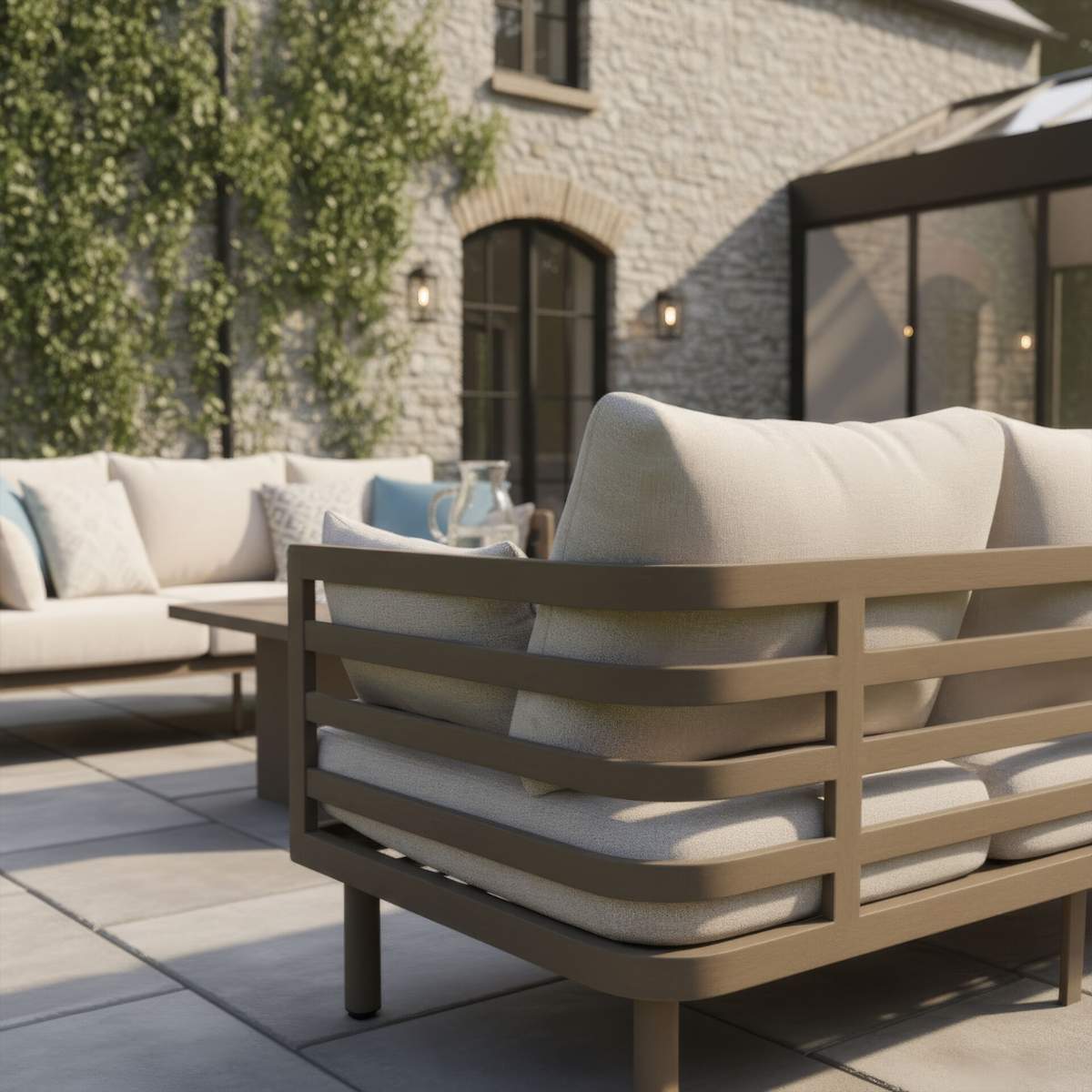 Maze Metro Aluminium 2 Seat Sofa Set
