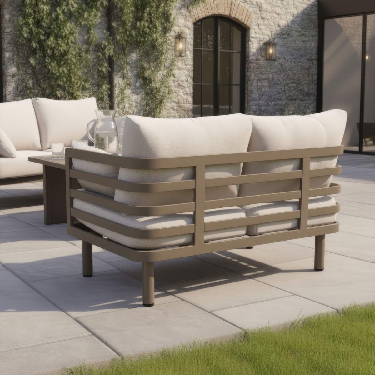 Maze Metro Aluminium 2 Seat Sofa Set