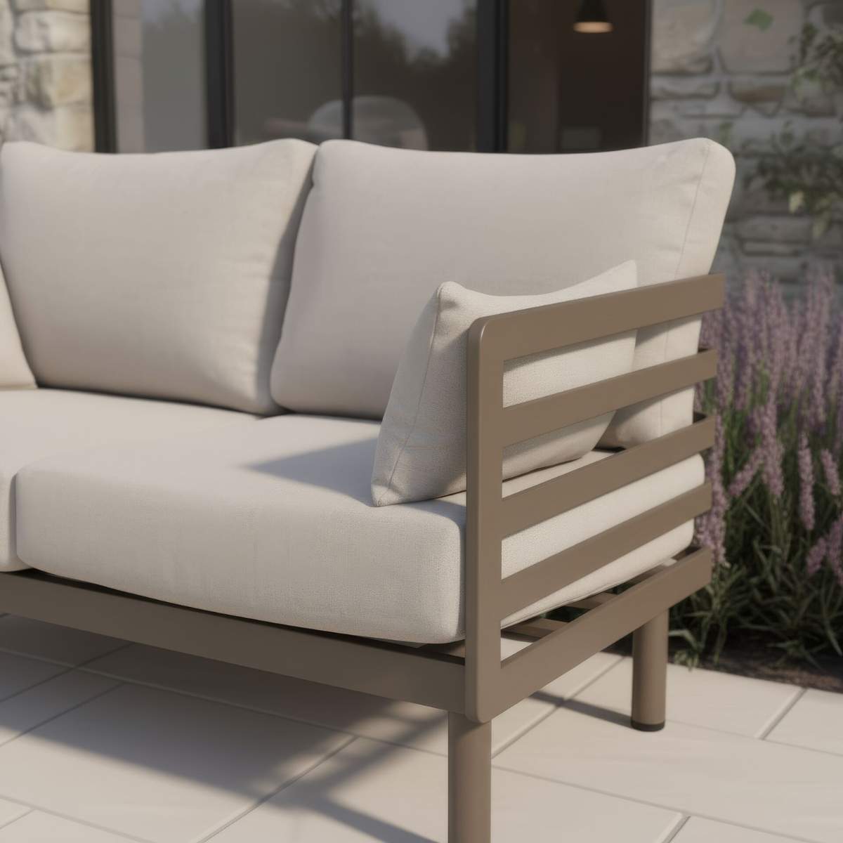 Maze Metro Aluminium 3 Seat Garden Sofa Set