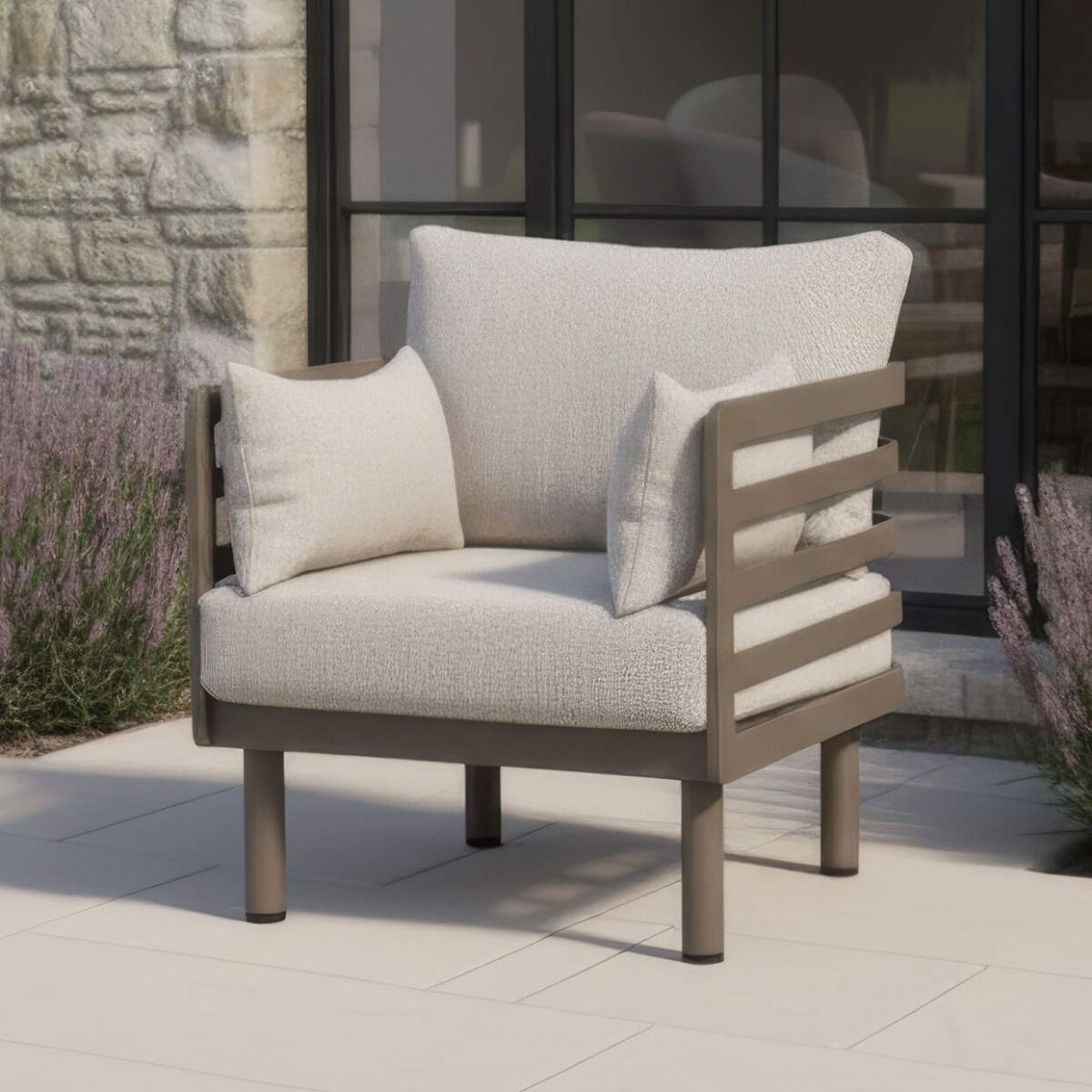 Maze Metro Aluminium 3 Seat Garden Sofa Set