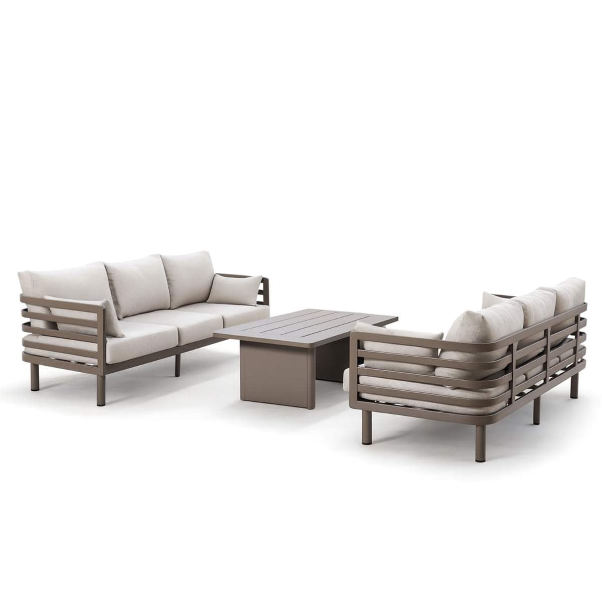 Maze - Metro Aluminium 3 Seat Garden Sofa Set